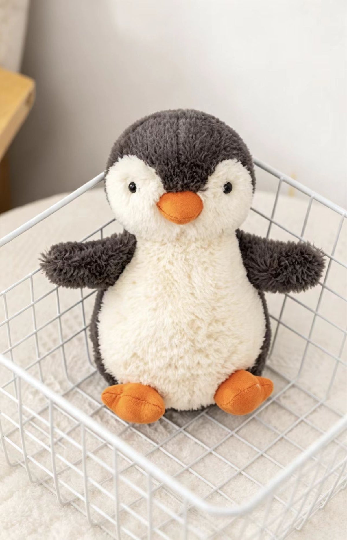 Pebble Grey Penguin Plush Toy